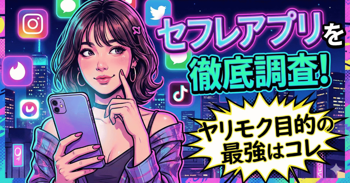 セフレアプリを徹底調査!ヤリモク目的の最強はコレ