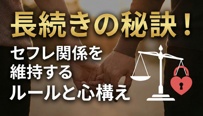 長続きの秘訣!セフレ関係を維持するルールと心構え